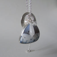 silver winter landscape necklace #2