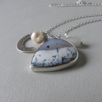 silver winter landscape necklace #2