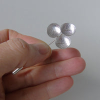silver oval leaf dish lapel pin