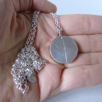 silver secret garden locket necklace