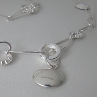 silver Selene long wrap necklace
