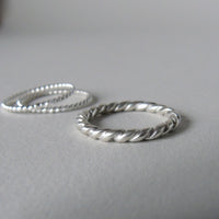silver weave ring