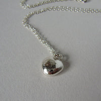 Mother and Daughter heart necklaces