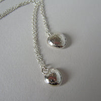 Mother and Daughter heart necklaces